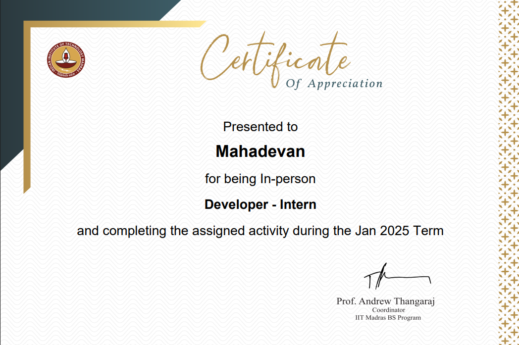CODE Certificate
